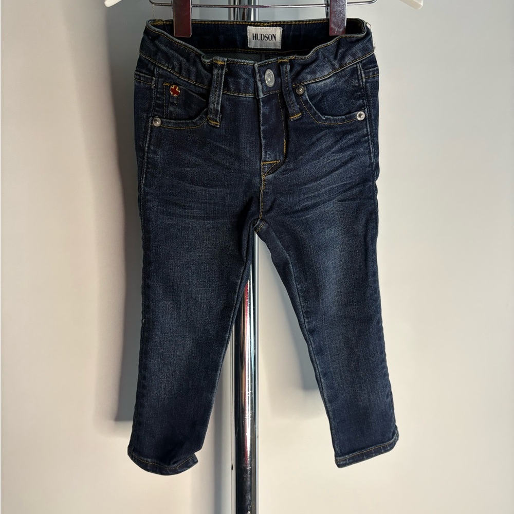 Hudson Baby Girls Dark Wash Skinny Jeans Size 18M